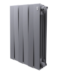 Радиатор бимет. 6 c 500/100 ROYAL THERMO PianoForte 500/Silver Satin(1080Вт,Гарантия 25лет,Россия)