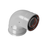 Отвод коаксиальный 60/100 90гр промежуточный (М-М) CW-90-04 Уфа 
