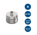 Заглушка нерж d150  0,5мм AISI 430/0,5мм ВН с конденсатооотв. 00006642