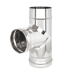 Тройник нерж. d 115  90*, AISI 430/0,5 мм,Гефест-сталь GP7-025649