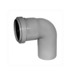 Отвод канализ. 40-87,5° СЕРЫЙ РТП 36416