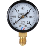 Манометр общетехнический РОСМА 50 мм 150 градусов 1/4 давление 0.6 МРа радиальный ТМ-210Р