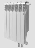 Радиатор бимет. 8 с 500/90  ROYAL THERMO Vittoria SuperVDR ниж.прав.(1416Вт,Гарантия 15лет,Россия)