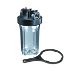 Фильтр ВВ 10 1" прозрачная (ключ+кронштейн металл.)  UNIPUMP BIG BLUE CFC-10BB02C 43288