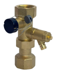Балансировочный клапан с дренажом 3/4" (латунь) TIM JVK0203