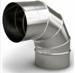 Отвод нерж. d 115, 90гр. AlSl 430/0.5мм GP7-025505 ,h-240мм