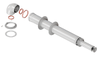 Дымоход компл.коаксиальный d 60/100 гор.L750 с антилед (KTL-02F-075) (NAVIEN,Bosch,Protherm)