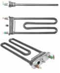 Тэн 1,8 кВт 3406008 стир.маш.L190мм,R15,M135,K2,прямой,отверстие под датчик,Thermowatt Италия