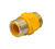 Вставка ВРД ДУ-20 (н/н) желтая (резьба латунь) VRT