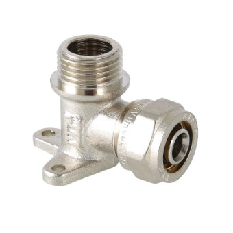 Угол НР 16*1/2" м/пл с креплением  VTm.355.N.001604  24327