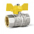 Кран газ 1/2 г/г шаровый бабочка LD Pride GAS LD 47.350.15