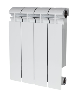 Радиатор бимет. 4 с 350/80 STOUT ALPHA (500 Вт,Гарантия 10 лет,Россия,бок.подкл,)