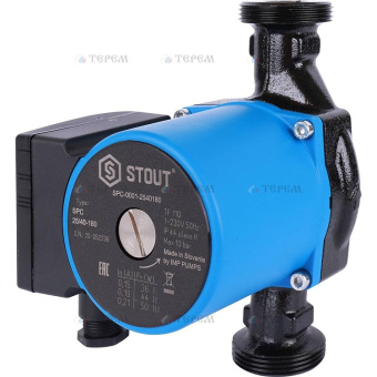 SPC-0010-2560180 STOUT Насос циркуляционный 25/60-180