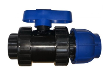 Кран ПНД  20*3/4" внутр. разъемный