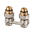 Нижняя гарнитура угловая 1/2" х 3/4" Wester
