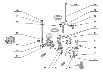 Теплообменник ГВС (проточный, пластинчатый) Arderia (D 10-18) (D22013.0311-005)