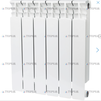 Радиатор бимет. 6 с 500/90 STOUT SPACE (1098 Вт,Гарантия 25 лет,Россия,бок.подкл,белый RAL9016)