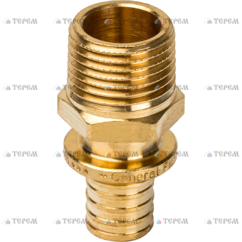 SFA-0001-001634 STOUT Переходник с наружной резьбой 16xR 3/4  для труб из сшитого полиэтилена аксиал