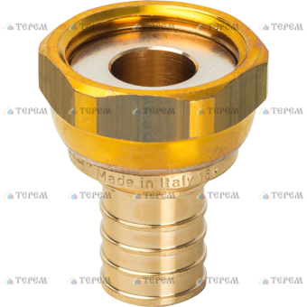 SFA-0019-002510 STOUT Переходник с накидной гайкой 25xG 1  для труб из сшитого полиэтилена аксиальны
