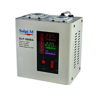 Стабилизатор напр.Solpi-M  500 ВA-SLP new (500 Вт,220 ±5%,КПД 98%,Гарантия 12м)