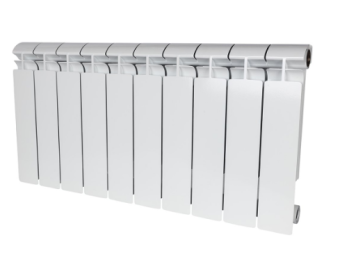 Радиатор бимет. 10 с 350/80 STOUT ALPHA (1250 Вт,Гарантия 10 лет,Россия,бок.подкл.)