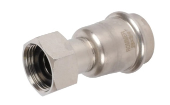 RSS-0026-002834 ROMMER Переходник с накидной гайкой ВПр-ВР, 28х3/4, из нержавеющей стали прессовой