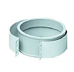Хомут для трубы 100/60 коаксиал с  уплотнением пластик X100