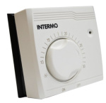 Термостат комнатный INTERMO L-302 ( мех. накладной ) с индикац .комнатный