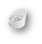 Наконечник дымохода  60  Т-002 белый