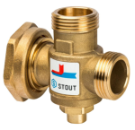  STOUT Термостатический смесительный клапан G 1 М-G 1 1/2F-G 1 M   60°С
