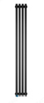 Радиатор отопления STOUT TUBE QUADRO 2410*4сек(953Вт, боков. нижнее, цвет черный матовый муар,сталь.