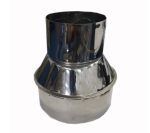 Переход нерж. d170х130, AISI 439/1,0мм, h=180мм, риф. GP1-040802