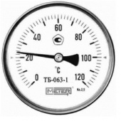 Термометр биметал. с погр.гильзой 63/40 120гр METER 01648