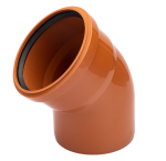 Отвод канализ наружная 160-45° РЫЖ