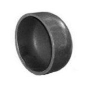 Заглушка 38/34 мм эллиптическая стальная под сварку (черная)