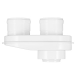 Комплект раздельного дымоудаления  (60/100-80/80) с фланцем   01.26.000.000