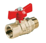 Кран шар 15 г/ш бабочка ГАЛЛОП 231 Стандарт Ду15 PN 40 ВР/НР 107165