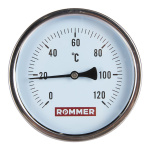 Термометр биметал. с погр. гильзой 100/100 120гр, ROMMER RIM-0001-101015