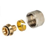  STOUT Фитинг компрессионный для труб PEX 16х2,2х3/4 (330080N051622B)