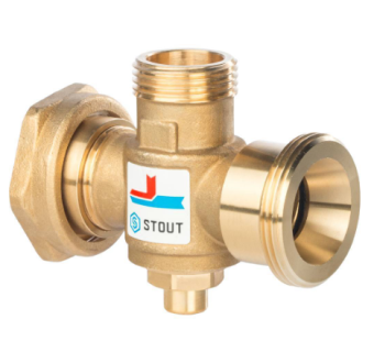 Клапан термостатический смесит.  11/2 НР-1 1/2ВР-1 НР 60°С Kvs 3,2 STOUT SVM-0050-326006