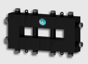 Гидрострелка 5 контуров Север-Компакт+ черная 5к (сталь 09Г2С) 1925076