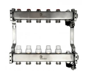 Коллекторный блок  5 слив в/ом нерж. Wester MUVS