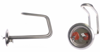 Тэн 1,5 кВт 10076,D65мм,М6 под анод,нерж,под разъем,RF,Thermowatt Италия