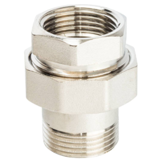  STOUT Американка прямая  ВН никелированное, уплотнение под гайкой o-ring кольцо 1 (2700I2N101000B)