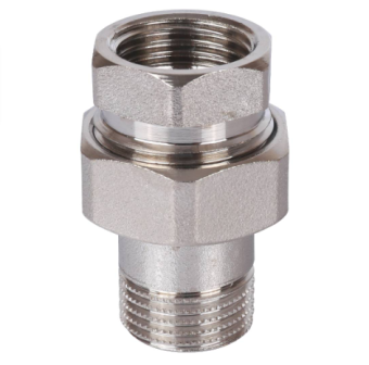  STOUT Американка прямая  ВН, никелированное, уплотнение под гайкой по плоскости, 1/2” (2700A1N04040