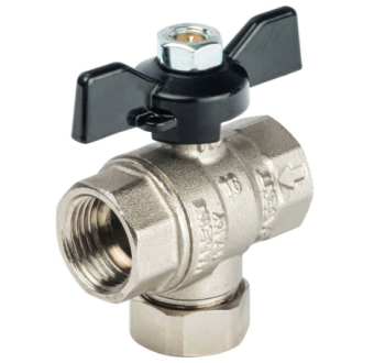 SVF 0002 000015 STOUT Кран шаровой с фильтром 1/2 (ручка-бабочка)