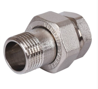 Американка прямая 1" г/ш  STOUT (никель)