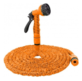 Шланг поливочный 15м (набор с растягивающимся шлангом, 3/4, желтый) Вихрь  73/7/2/25