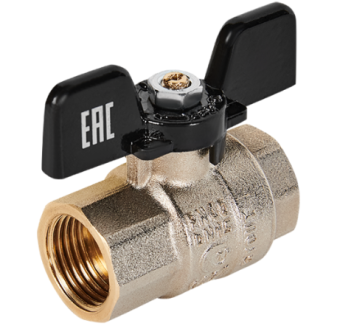 SVB-0002-200015 STOUT Кран шаровой полнопроходной, ВР/ВР, ручка бабочка 1/2