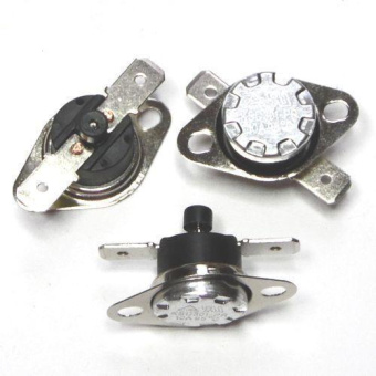 Термореле 100*C KSD-301-R бимет.с кнопкой 85*10A 250V